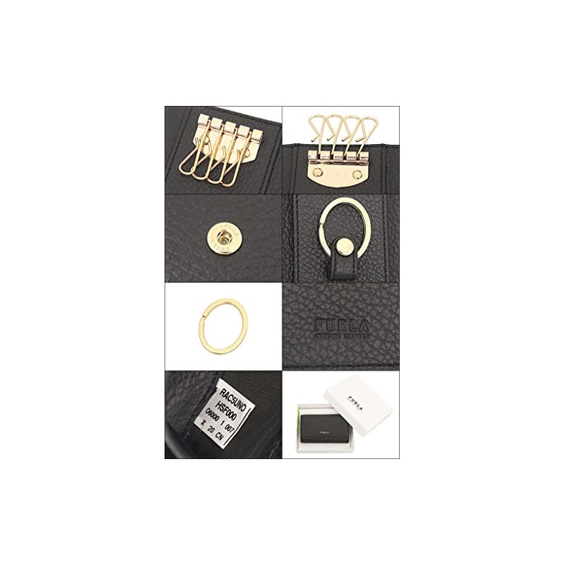 Furla RAC5UNO HSF000 Babylon Leather 4 Row Key Case, Women's