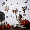 RimCereal 3pcs Halloween Skull Wall Planter Resin Skeleton Gothic Hanging