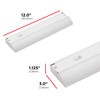 UltraPro 12 inch Hardwired Under Cabinet Lights, On/Off Only, 2700K