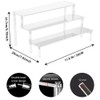 Acrylic Display Risers,3-Tier Clear Display Stand, Clear Display Riser Shelf