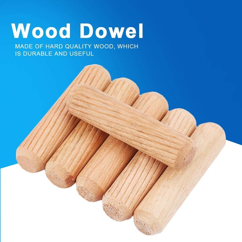 M10 Furniture Dowels Wood Dowel Pins Cross Grain 100Pcs M10