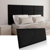 Greymond Upholstered Wall Mounted Headboard, Acoustic Wall Panel, Peel and