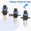 SWAWIS Pressure Regulator Compressed Air Water Separator Compressed Air 1/4