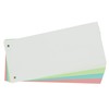 100 x Oxford Punched, Cardboard File Dividers, 190gsm, 4 Colours