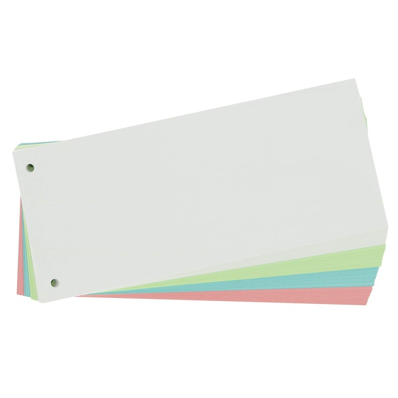 100 x Oxford Punched, Cardboard File Dividers, 190gsm, 4 Colours