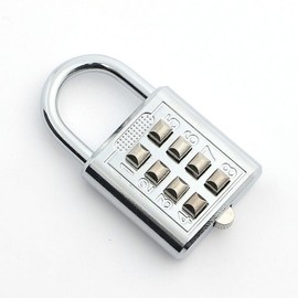 Button Combination Lock Small Padlock Security Products 2ea