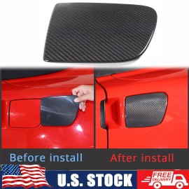 Auguisy-motortrim Fuel Gas Tank Cover Trim Cap Real Carbon Fiber Fit For Corvette C6 2005-2013