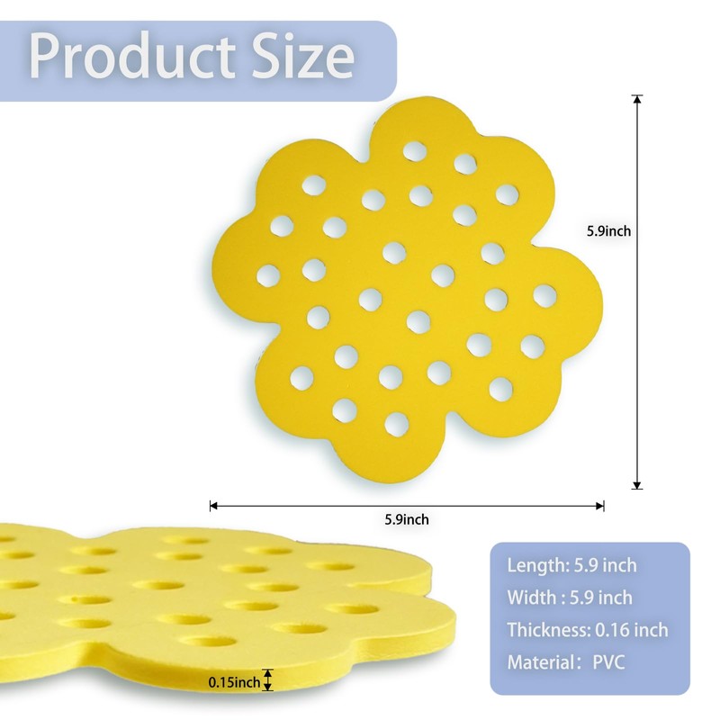 Xaspac 4 Pack Floating Bee Island, Bee Watering Station for