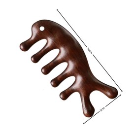 GYWHOOFT Natural Wood, Half Moon Comb, Premium Scalp Massage, Sandalwood Comb, Hair Care, Trigger Point Massage, Scalp Massage, Meridian Massage, Popular, Unisex