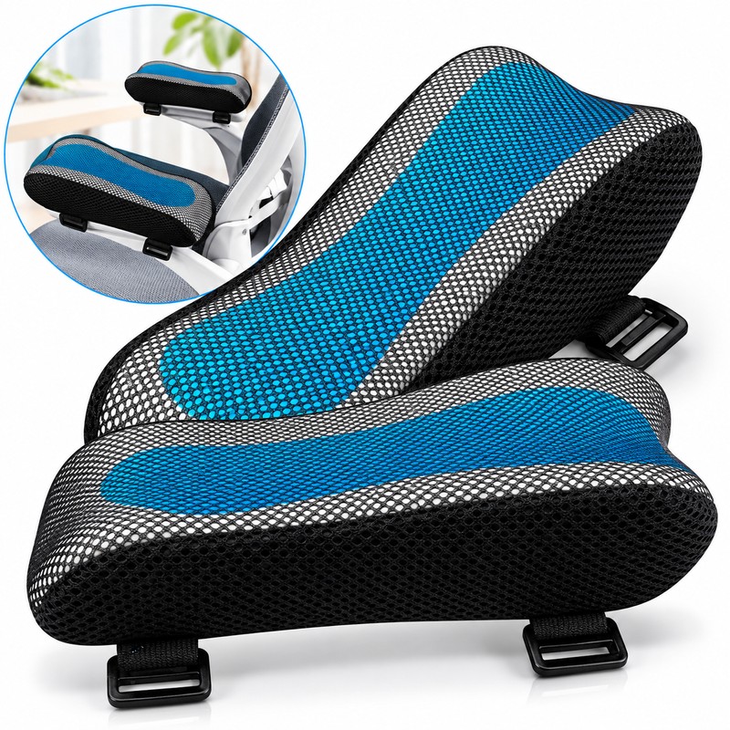 Memory Foam Armrest Pads for Office Chairs – Soft Armrest