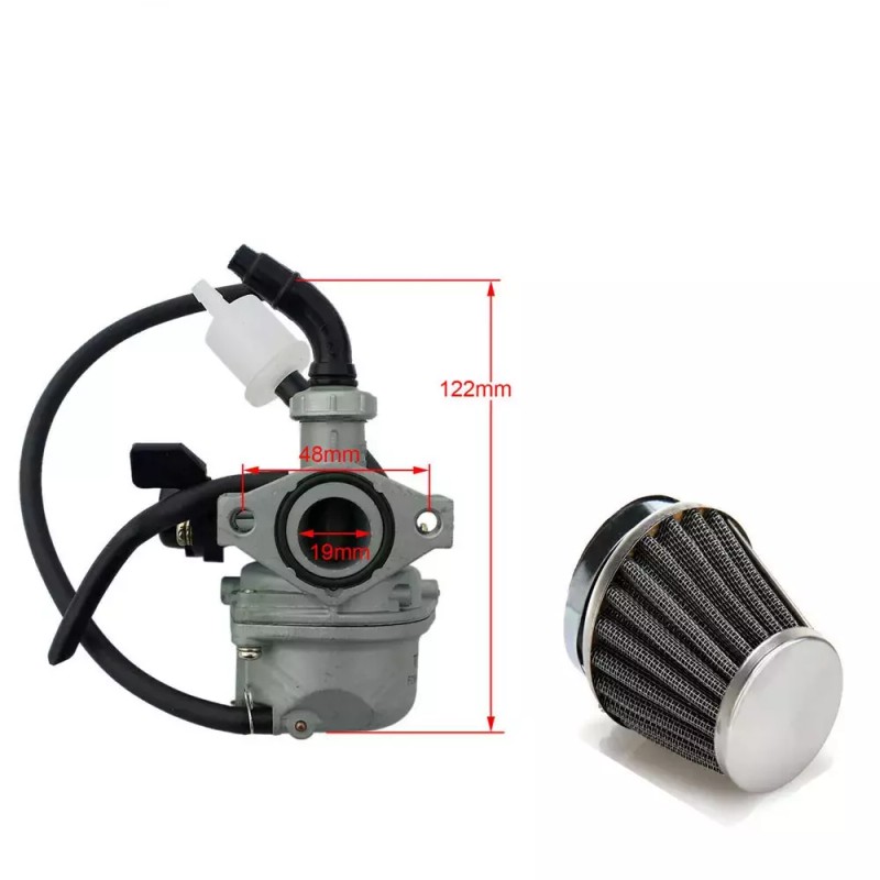 Mikuni VM16 19mm Round Slide Carburetor + 35mm Air Filter