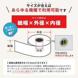 mita XP-650 In-Car Printer, General Purpose Thermal Paper Rolls (Pack of 10) Denso