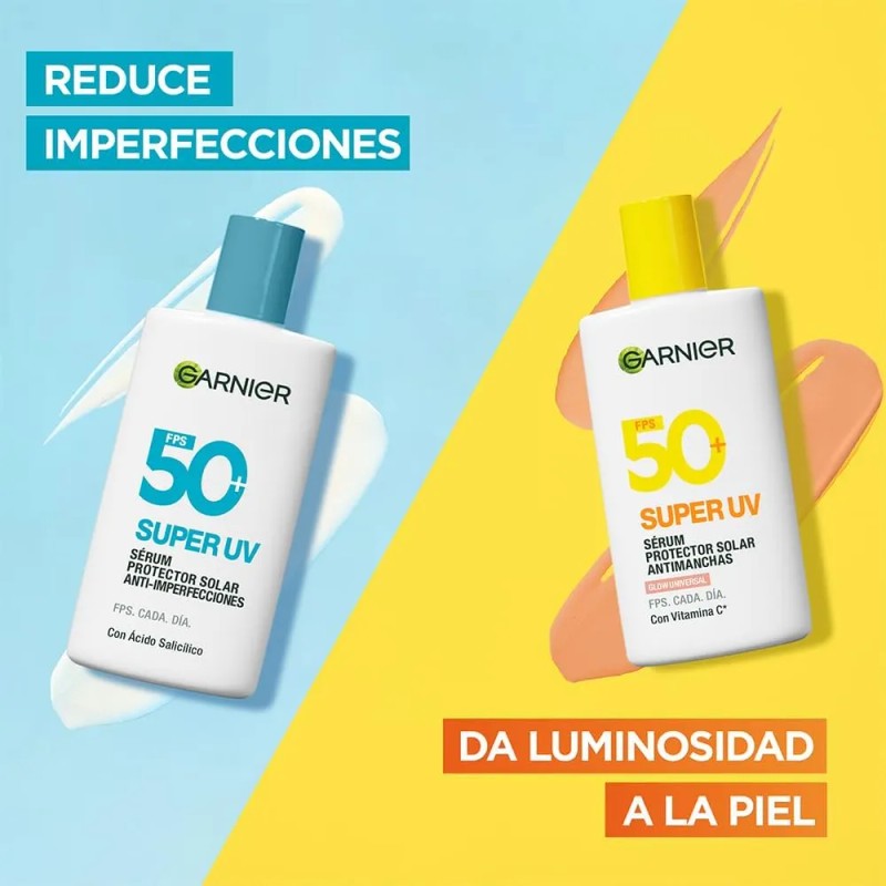 Protector Solar Facial Garnier Super Glow Fps50 40ml