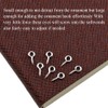 Binzzo 1/3 Inch Small Screw Eyes Solidly Closed Eyelet Threads