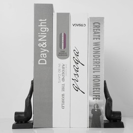 DreamsEden Small Cast Iron Hands Bookends Book Ends Compact Decorative Hand Bookend Set Vintage Book Stopper Support for Shelf Desk Home Office