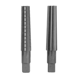 Hilitand 2pcs MT3 HSS Taper Fine/Rough Chucking Reamer Cutter Tool Set Straight Shank