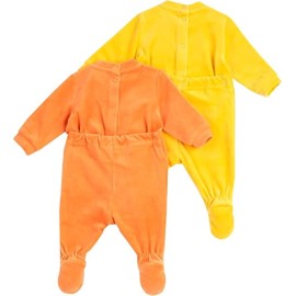 Chicco Unisex Baby Set of Chenille Rompers with Foot Winter Pyjamas