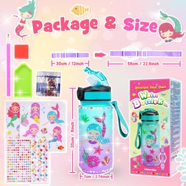 Adeokay Gift for Girls 3-10 Years, Children's Water Bottle, Craft Set, Christmas Gifts for Children 3-9 Years, Toy from 5-10 Years, Easter Gifts