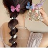 Flower Telephone Wire Hair Bands Rose Flower Hair Ties with