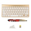 KM-801 Slim Mini 2.4G Wireless Keyboard Pen Mouse Set for