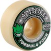 52mm Spitfire Wheels Formula Four Conical White w/Green & Black