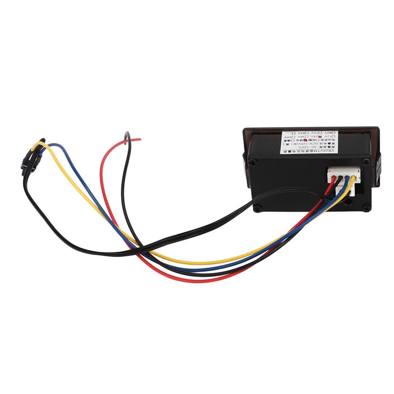YB28VTM LED Digital Voltmeter Low Power Alarm Battery Indicator Thermometer