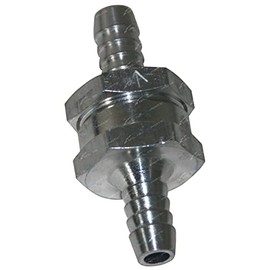 Aluminium 6mm 1/4" One Way Non Return Fuel Line Check Valve Petrol Diesel Water