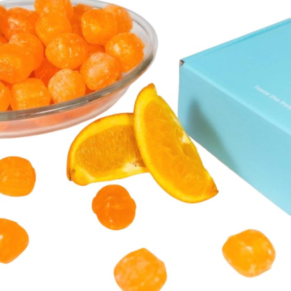 Andy Anand Sugar Free Sour Orange Hard Candy Boiled in