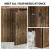 Hurrikom Shed Door Latch Kit with 5 Keys -L-Handle Lock