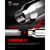 MZS Exhaust Tip, Stainless Steel 2.5" Inlet 4" Outlet 17"