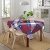 GSRONY Decorative Rectangle Table Cloths Red White and Blue Checkered