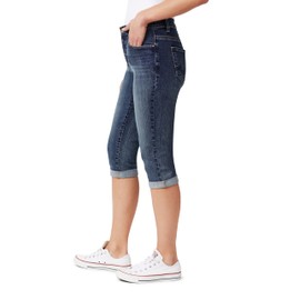 Angels Forever Young Capri Jeans for Women Stretch, Forever Skinny Mid-Rise 17” Crop Jeans with Tummy Control (Standard & Plus Size)