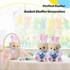 Numyawl Easter Stuffed Animal Teddy Bear with Bunny Ears Headband,