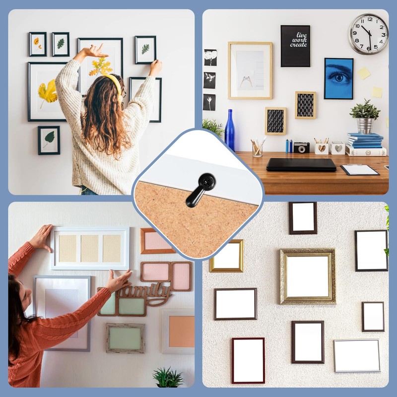 100 Pcs Metal Picture Frames Turn Button Fasteners with Screws,