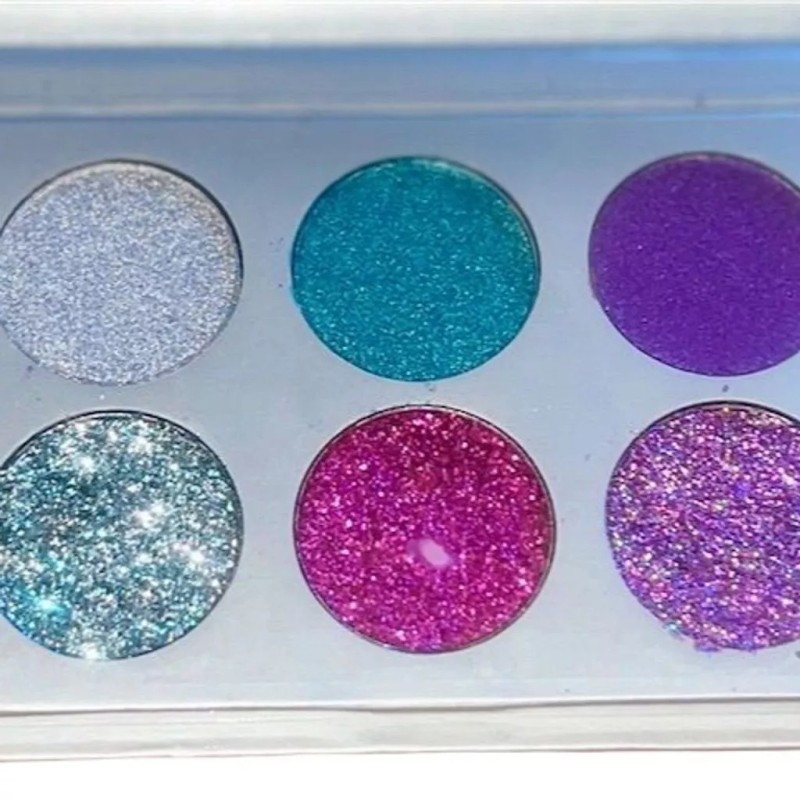 Trend Beauty Glitter Palette 10 Shades Multicolor High-Pigment Eyeshadow, New