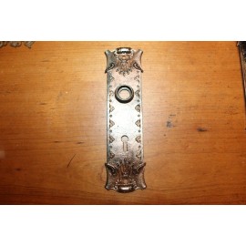 Victorian Cast Bronze Escutcheon by Norwalk Ideal Design D-13400 C:1890 C-24