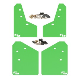 RokBlokz Mud Flaps for 2013-2017 Subaru XV Crosstrek - Multiple Colors Available - Mud Guards are Custom Cut and Fit - Includes All Mounting Hardware (Lime Green with White Logo)