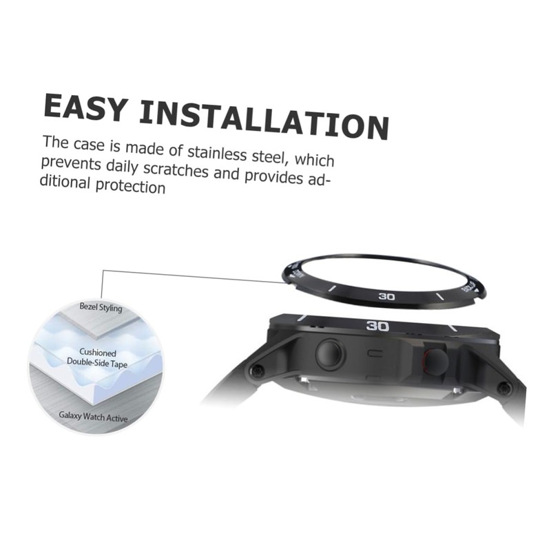 Tofficu Fashionable Bezel Ring Watch Case Accessory for Fenix Against