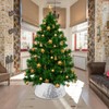 Christmas Tree Collar, Glitter Sequin Tree Skirt Christmas Tree Ring