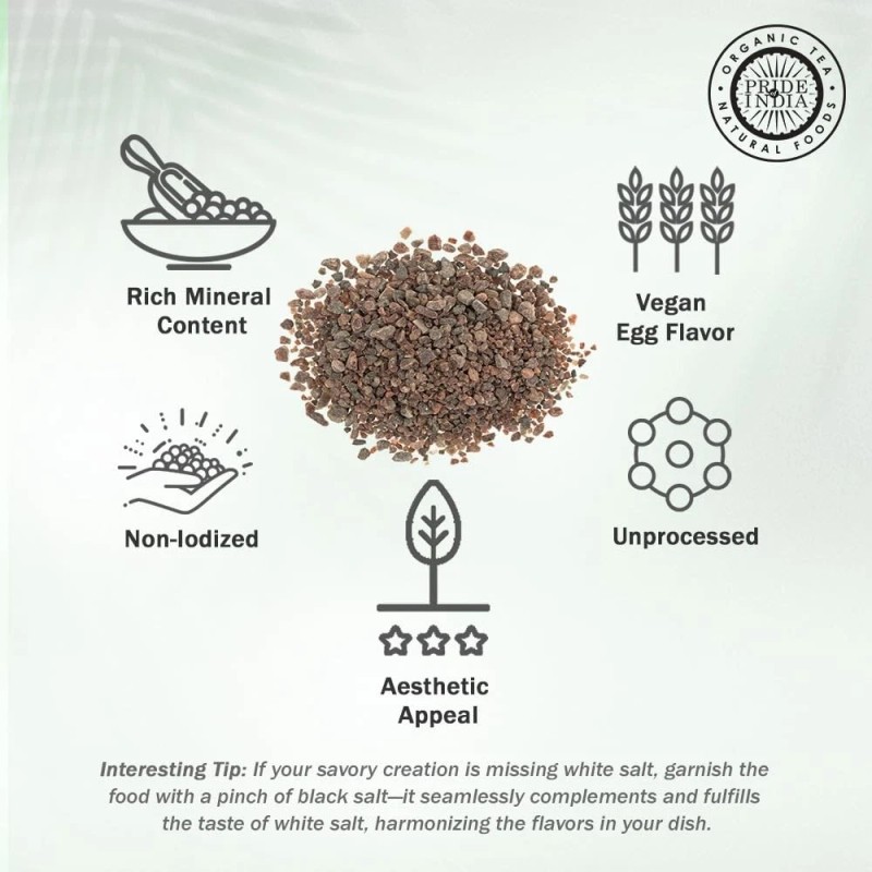 Pride Of India - Himalayan Black Rock Salt - Coarse