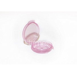 100 Pink 1/20 (0.05 oz) Small Mini Transparent Plastic Sample/Tester Containers - Can Be Used for Younique Makeup, Jewelry, Coins, and Much More! Made in The USA