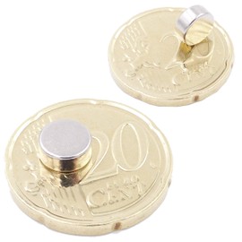 Brudazon 25 Mini Disc Magnets 7 x 3 mm N52 Strongest Level Neodymium Magnets Ultra Strong Power Magnet for Model Making, Photo, Whiteboard, Notice Board, Fridge, Crafts, Magnetic Disc Extra Strong