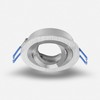 Mextronic Ceiling installation ring rotatable Aluminium round brushed 6611