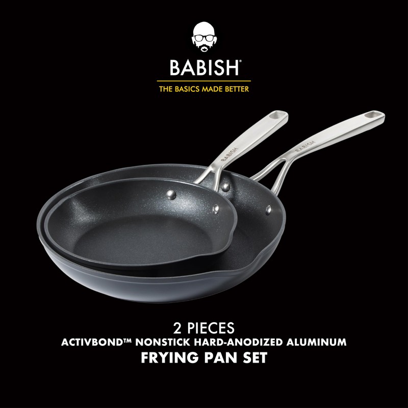 Babish 2 Piece 8 and 10 Inch Fry Pan Hard
