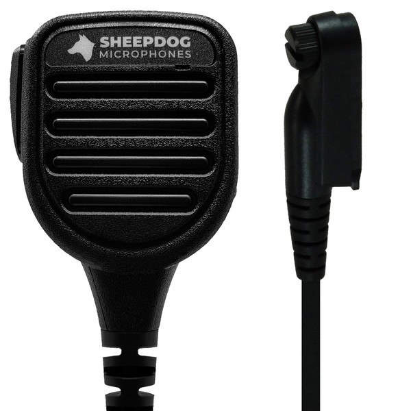 Sheepdog SD28-TA1 Police Remote Shoulder Speaker Microphone, Compatible with Harris