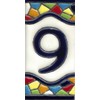 TORO DEL ORO House numbers. Numbers and letters on tile.