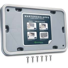 ersatzteilshop basics Maintenance flap service flap suitable for Bosch and Siemens heat pump dryer repair kit such as 646776 00646776