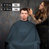 BD Barber Diamond Grid Barber Cape - Snap Closure, Water-Resistant,