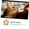 Healeved 5pcs Watch Crowns for Watch Repair Professional Replacement Parts