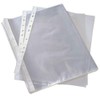 KAV- HIGH/HEAVY Quality A4 Clear Plastic clear stripe Punched Punch